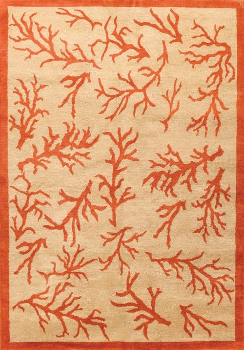 Coral Grande, parchment/coral