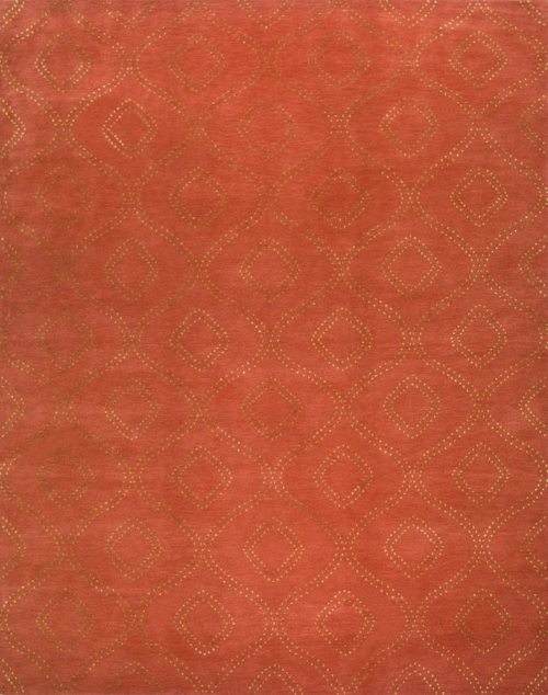 Ornament 10, rust/olive