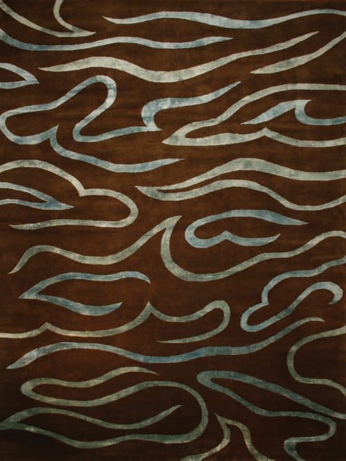 Stream, walnut/blue