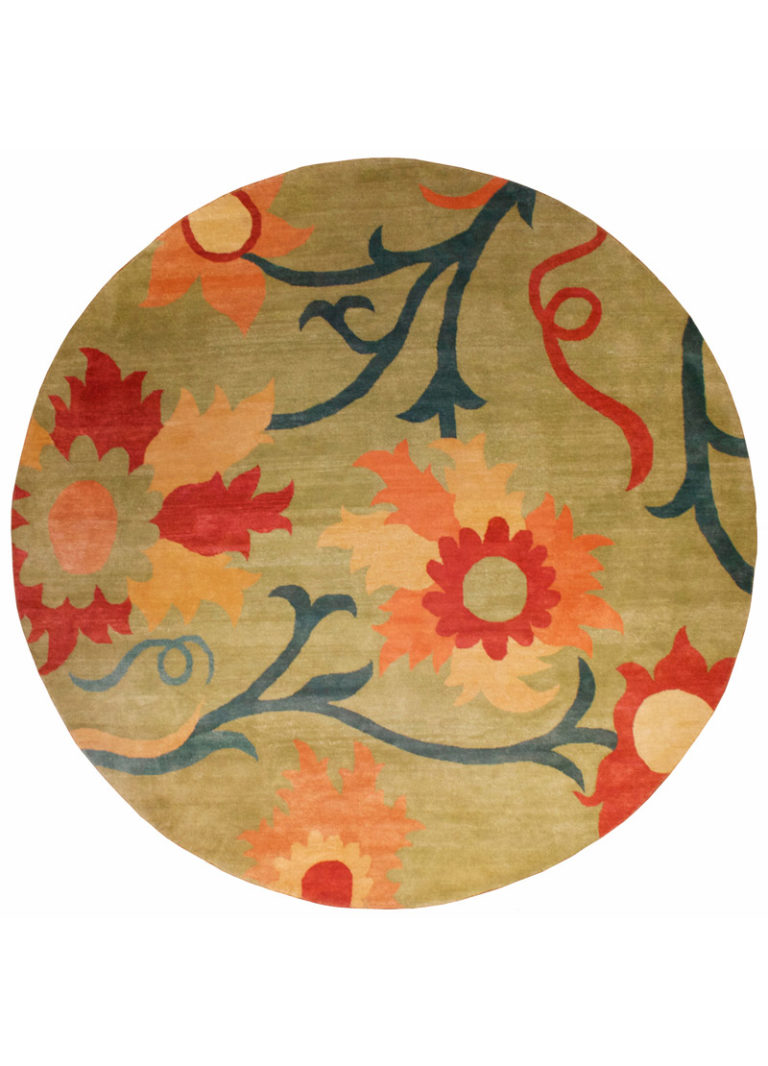 Trinidad Green (custom) New Moon Rugs