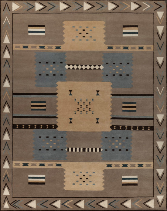 LW120A Grey New Moon Rugs