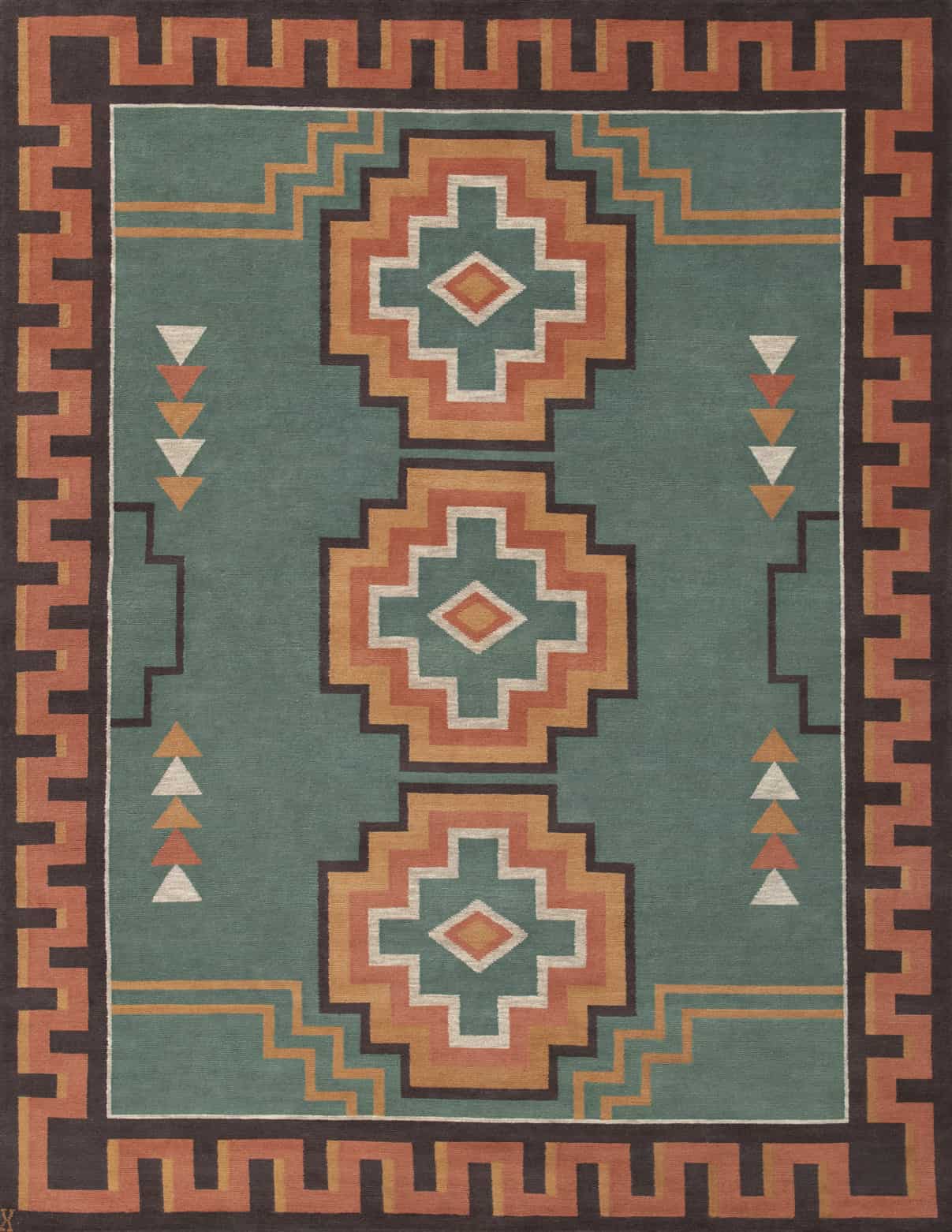 Lw30m Teal New Moon Rugs