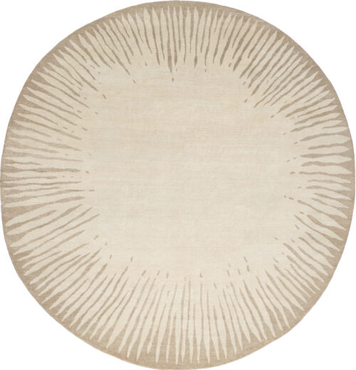 Stella Sand Round Hand Woven Rug