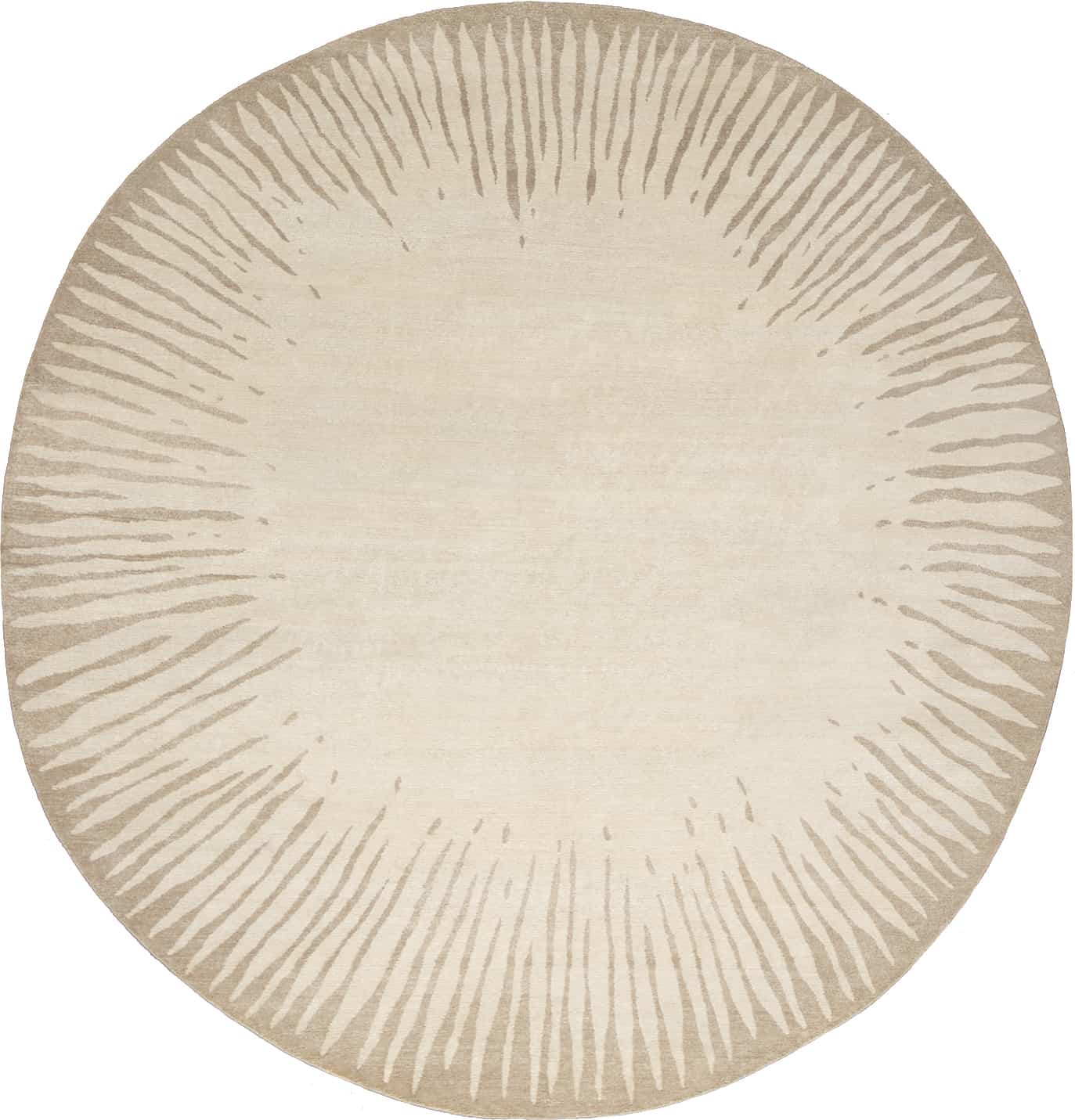 Stella Sand Round Hand Woven Rug